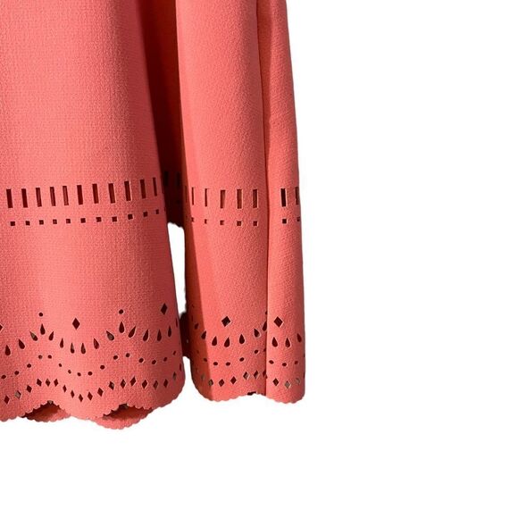 Ann Taylor Loft Pink Laser Cut A Line Skirt Size 6 - Picture 4 of 10